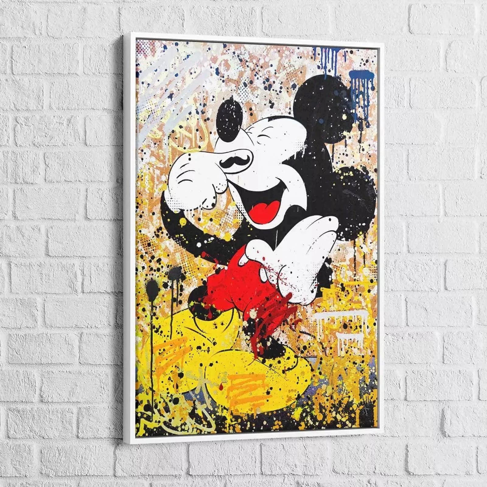 Tableau Street Art Mickey Hilare - Montableaudeco