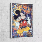 Tableau Street Art Mickey Life is Beautiful - Montableaudeco