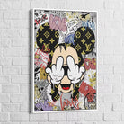 Tableau Street Art Mickey Love Hate - Montableaudeco