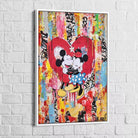 Tableau Street Art Mickey Minnie Loving - Montableaudeco