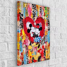 Tableau Street Art Mickey Minnie Loving - Montableaudeco