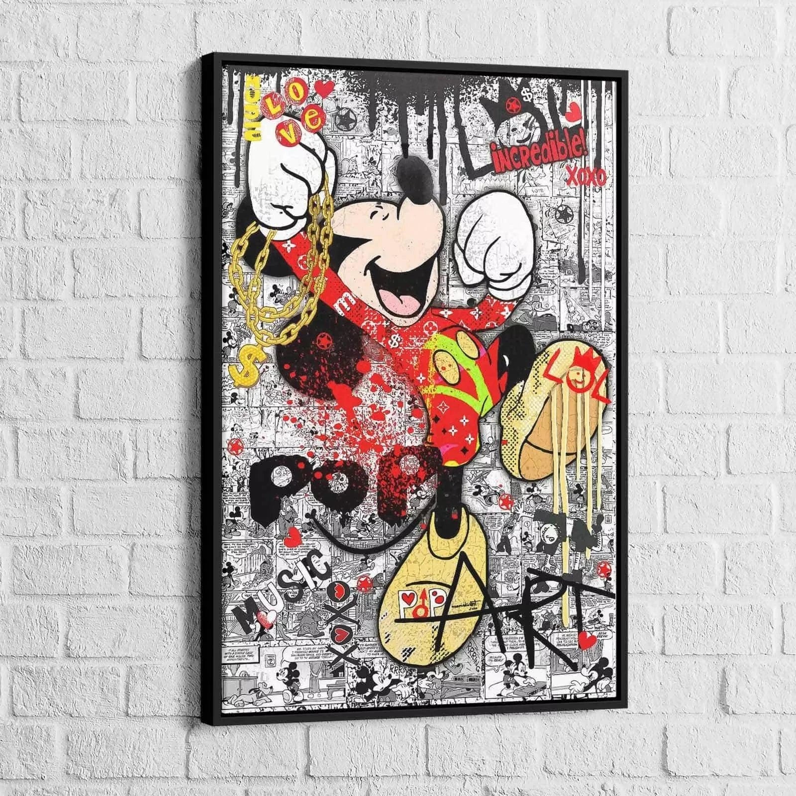 Tableau Street Art Mickey Pop - Montableaudeco