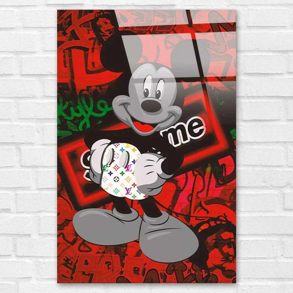Tableau Street Art Mickey Supreme - Montableaudeco