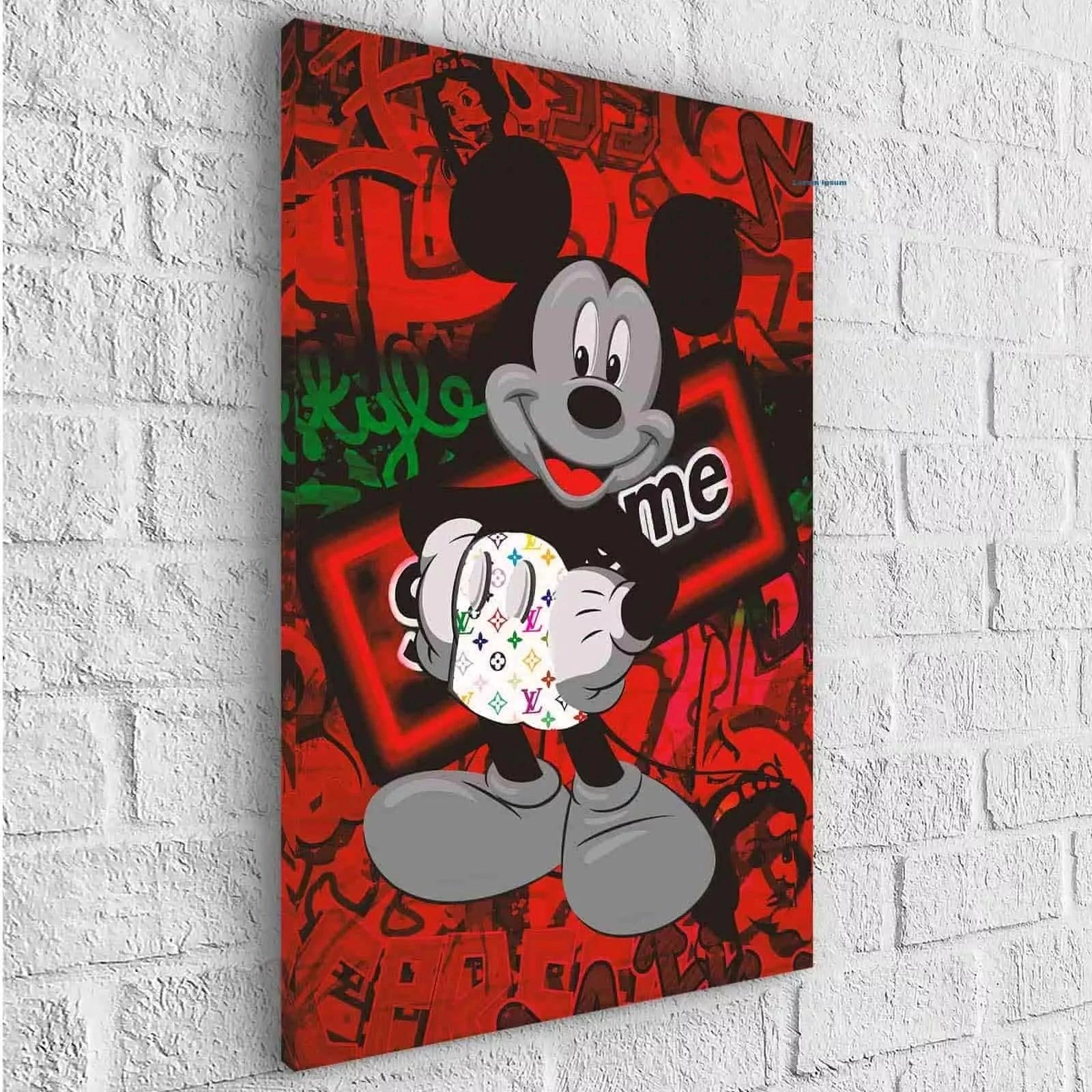 Tableau Street Art Mickey Supreme - Montableaudeco