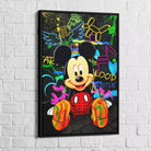 Tableau Street Art Mickey The Smile - Montableaudeco