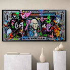 Tableau Street Art Money One Dollar - Montableaudeco