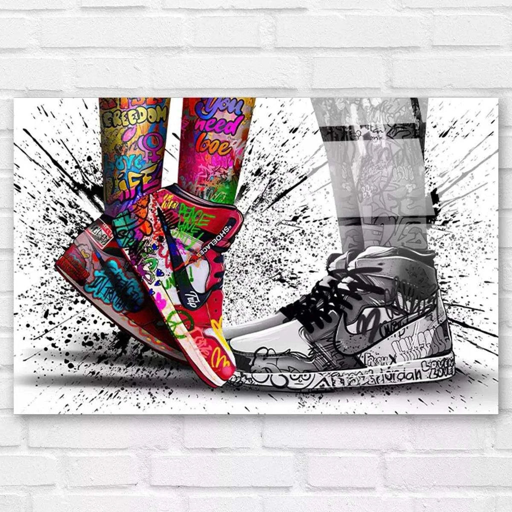 Tableau Street Art Nike Graff Tatoo - Montableaudeco
