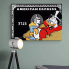 Tableau Street Art Picsou American Express - Montableaudeco