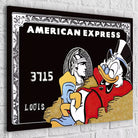 Tableau Street Art Picsou American Express - Montableaudeco