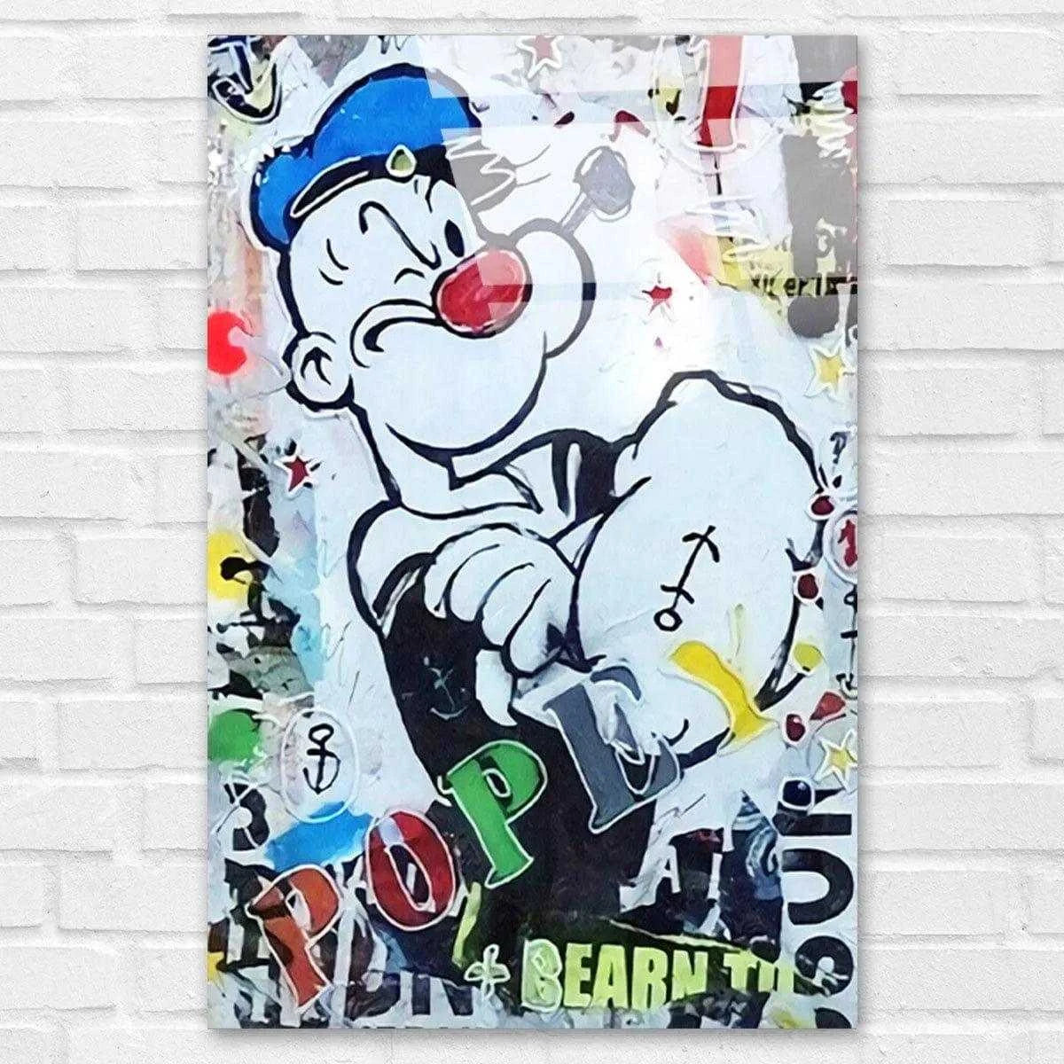 Tableau Street Art Popeye Urbain - Montableaudeco