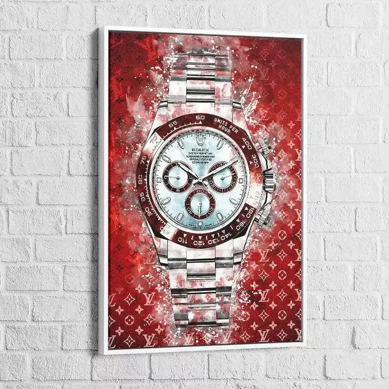 Tableau Street Art Rolex Louis Vuitton - Montableaudeco