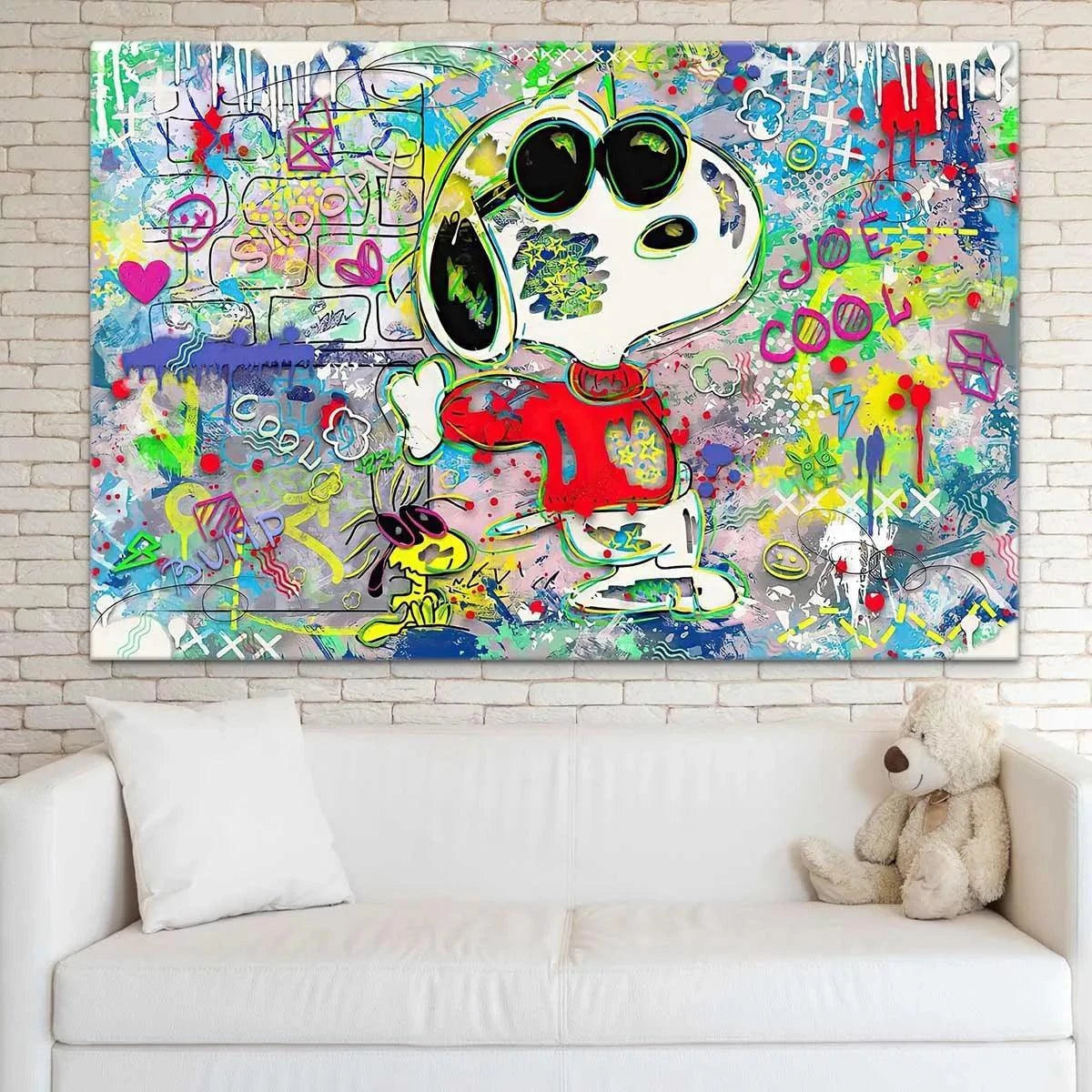 Tableau Street Art Snoopy Art - Montableaudeco