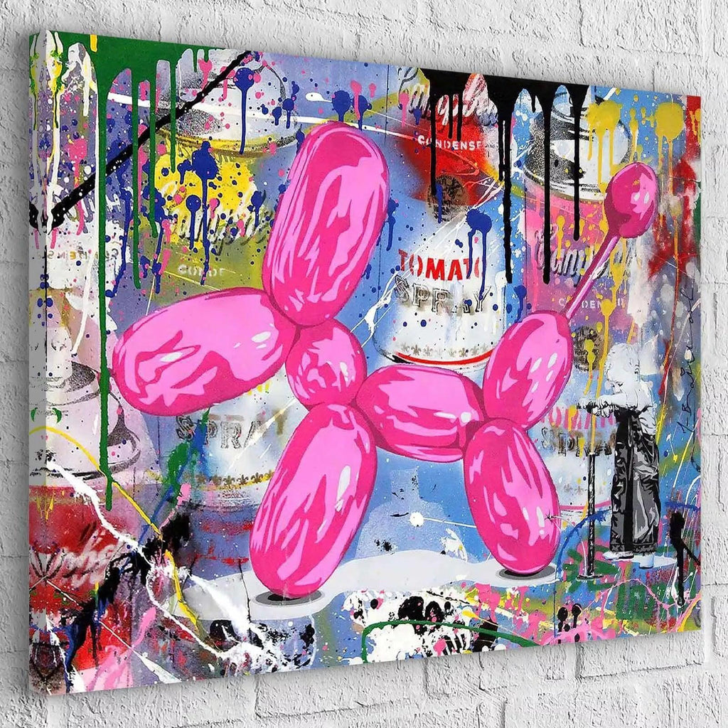Tableau Street Art L'enfant et son Ballon - Montableaudeco
