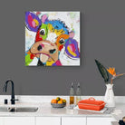 Tableau Vache Colorée Est Folle - Montableaudeco