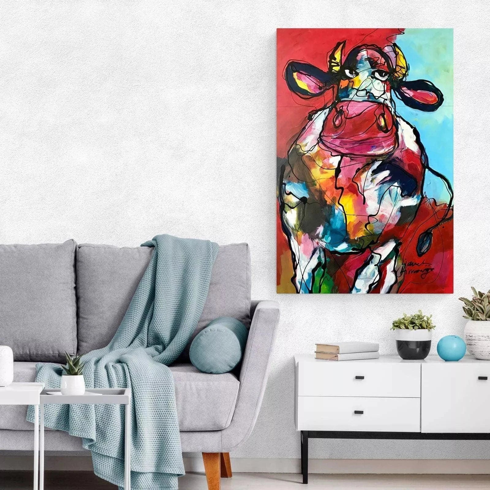 Tableau Vache Moderne - Montableaudeco