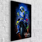 Tableau Valentino Rossi Bleu Signature - Montableaudeco