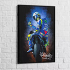 Tableau Valentino Rossi Bleu Signature - Montableaudeco