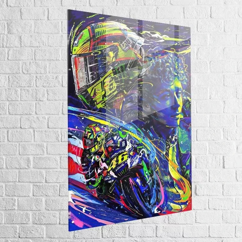 Tableau Valentino Rossi MotoCycle - Montableaudeco